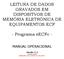 LEITURA DE DADOS GRAVADOS EM DISPOSITVOS DE MEMÓRIA ELETRÔNICA DE EQUIPAMENTOS ECF