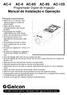 AC-4 AC-6 AC-6S AC-9S AC-12S Programador Digital de Irrigação Manual de Instalação e Operação