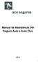 Manual de Assistência 24h Seguro Auto e Auto Plus
