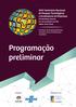 Programação preliminar