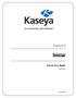 Kaseya 2. Guia de Início Rápido. para VSA 6.0