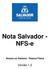 Nota Salvador - NFS-e Acesso ao Sistema - Pessoa Física