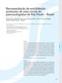 Recomendação de reabilitação pulmonar de uma coorte de pneumologistas de São Paulo Brasil