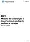 MEI. Módulo de exportação e importação de dados de pedidos e estoque. Versão 1.0-30/09/2010. Página 1 de 27