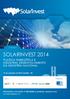 Solarinvest 2014. Política Energética e Industrial Desenvolvimento da indústria nacional. 6º Fórum. 17 de setembro de 2014, Brasília - DF