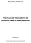 PROGRAMA DE TREINAMENTO DE DESENVOLVIMENTO PARA EMPRESAS