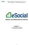 MANUAL DE ORIENTAÇÃO DO esocial