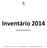 Inventário 2014 Manual de Procedimentos