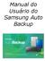 Manual do Usuário do Samsung Auto Backup