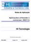 Notas de Aplicação. Aplicações utilizando o conversor ESC713. HI Tecnologia. Documento de acesso público