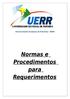 Universidade Estadual de Roraima- UERR. Normas e Procedimentos para Requerimentos