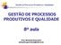 Gestão de Processos Produtivos e Qualidade GESTÃO DE PROCESSOS PRODUTIVOS E QUALIDADE. 8º aula