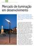 Mercado de iluminação em desenvolvimento