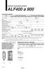 Lubrificador de alimentação automática. ALF400 a 900. 0.1 a 0.6MPa. 1G(9.81m/seg ) ou menos 2 : 650 0.85 0.88 1 1.15 1.85 1.9 12.6 13.2 26.0 26.