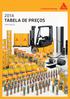 2014 TABELA DE PREÇOS CONSTRUÇÃO