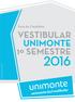 VESTIBULAR UNIMONTE 1º SEMESTRE