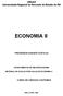 UNIJUI Universidade Regional do Noroeste do Estado do RS ECONOMIA II PROFESSOR AGENOR CASTOLDI APONTAMENTOS DE MACROECONOMIA