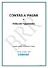 CONTAS A PAGAR Folha de Pagamento Arquivo Leiaute Padrão FEBRABAN / CNAB Contas a Pagar - BRR