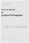 Prova de Aferição de. Língua Portuguesa. Critérios de Classificação. 2.º 3.º Ciclo do Ensino Básico