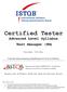 Certified Tester Advanced Level Syllabus Test Manager (TM)