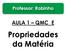 Propriedades da Matéria