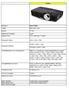 Acer P1283. 0.55 DarkChip TM 3 DMD. UXGA (1,600 x 1,200) WUXGA (1,920 x 1,200)
