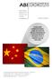 Informe 05/2011 AS RELAÇÕES COMERCIAIS BRASIL- CHINA NO SETOR DE ROCHAS ORNAMENTAIS E DE REVESTIMENTO: SITUAÇÃO ATUAL E PERSPECTIVAS DE EVOLUÇÃO