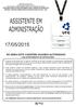 ASSISTENTE EM ADMINISTRAÇÃO