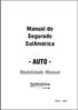 Manual do Segurado SulAmérica - AUTO - Modalidade Mensal