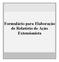 Formulário para Elaboração de Relatório de Ação Extensionista