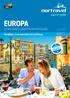 EUROPA OS MELHORES CIRCUITOS EM PORTUGUÊS JAN A DEZ 2015. Nortravel, a sua operadora de confiança. nortravel.com.br