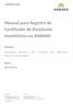 Manual para Registro de Certificado de Recebíveis Imobiliários na ANBIMA