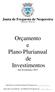 Orçamento e Plano Plurianual de Investimentos