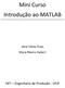 Mini Curso Introdução ao MATLAB