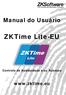 Manual do Usuário ZKTime Lite-EU Controlo de Assiduidade e/ou Acessos www.zktime.eu