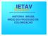 IETAV. System www.concursosecursos.com.br HISTÓRIA BRASIL INÍCIO DO PROCESSO DE COLONIZAÇÃO