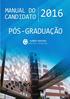 SUMÁRIO. Sobre o curso Pág. 3. Etapas do Processo Seletivo Pág. 6. Cronograma de Aulas Pág. 10. Coordenação Programa e metodologia; Investimento