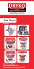 www.dryko.com.br Guia Técnico 4º Edição Linha de produtos Indicações de aplicação Propriedades dos produtos DRYKO