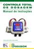 Trata-se de um controle eletrônico capaz de comandar qualquer dos modelos de bombas de dosagem das Séries DD, DE e DEC. MODELO BOMBA DD - DE - DEC