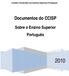 Conselho Coordenador dos Institutos Superiores Portugueses. Documentos do CCISP. Sobre o Ensino Superior Português