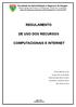 REGULAMENTO DE USO DOS RECURSOS COMPUTACIONAIS E INTERNET
