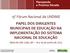 15º Fórum Nacional da UNDIME PAPEL DOS DIRIGENTES MUNICIPAIS DE EDUCAÇÃO NA IMPLEMENTAÇÃO DO SISTEMA NACIONAL DE EDUCAÇÃO