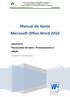 Manual de Apoio Microsoft Office Word 2010