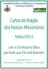 Cartas de Oração dos Nossos Missionários