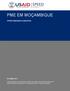 PME EM MOÇAMBIQUE OPORTUNIDADES E DESAFIOS DEZEMBRO/2014