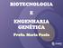 BIOTECNOLOGIA E ENGENHARIA GENÉTICA. Profa. Maria Paula