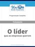 Programação Completa. Treinamento. O líder. que as empresas querem