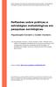 Reflexões sobre práticas e estratégias metodológicas em pesquisas sociológicas.