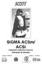 SIGMA ACSm/ ACSi Equipamento Respiratório Autónomo