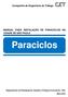 Companhia de Engenharia de Tráfego MANUAL PARA INSTALAÇÃO DE PARACICLOS NA CIDADE DE SÃO PAULO. Paraciclos